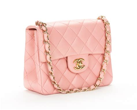 mini flap bag chanel pink